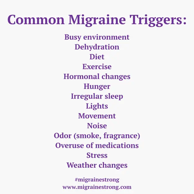 common migraine food triggers
