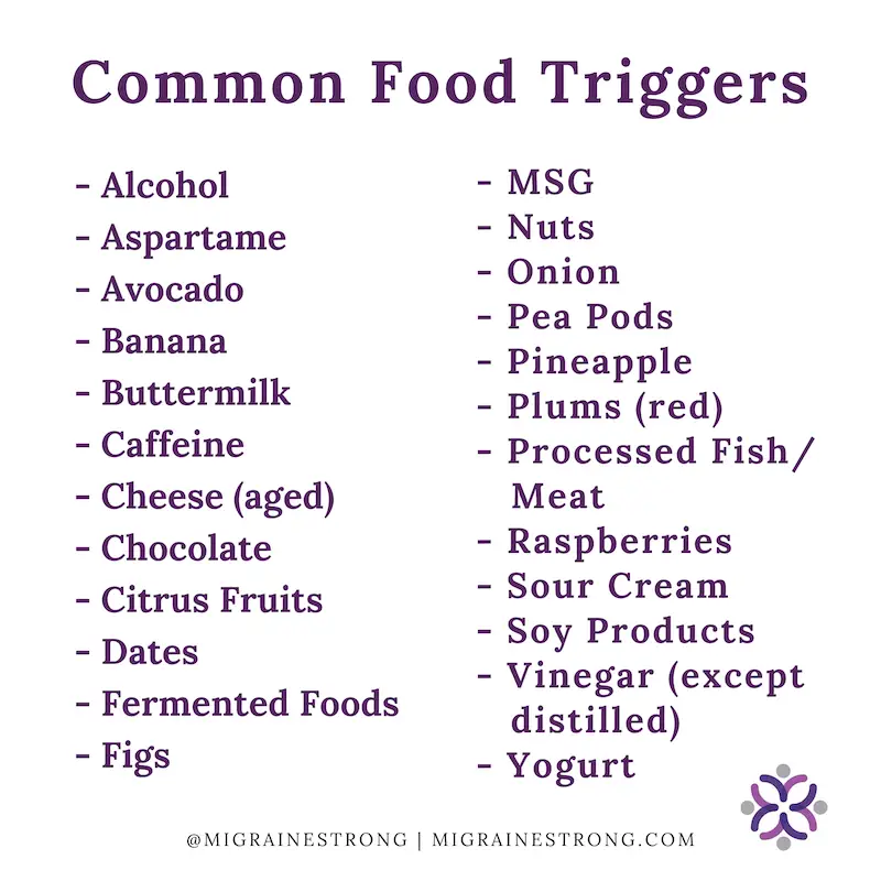 Common food triggers other than the sugar- migraine link